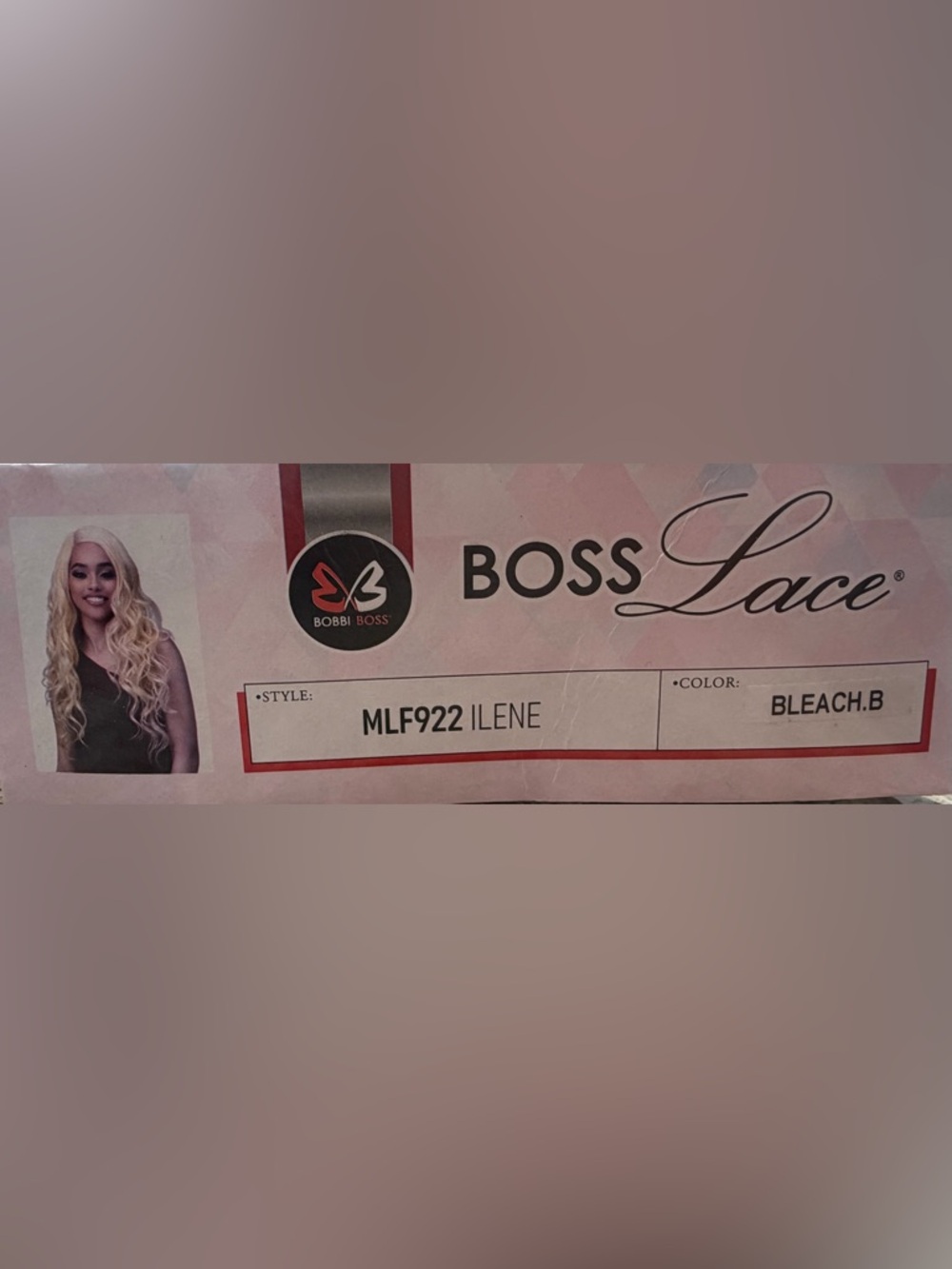 Boss Lace Ilene Wig Bleach B. High ventalation cap. 5” lace part. Hand knotted